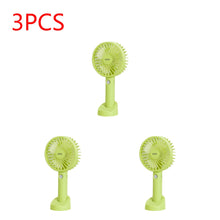 Load image into Gallery viewer, USB Mini Fan 1000/1200mAh Bracket Base 3 Speed Adjustment Small Desktop Air Cooler Portable Cooling