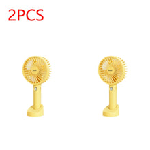 Load image into Gallery viewer, USB Mini Fan 1000/1200mAh Bracket Base 3 Speed Adjustment Small Desktop Air Cooler Portable Cooling