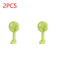 Load image into Gallery viewer, USB Mini Fan 1000/1200mAh Bracket Base 3 Speed Adjustment Small Desktop Air Cooler Portable Cooling