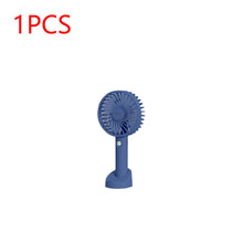 Load image into Gallery viewer, USB Mini Fan 1000/1200mAh Bracket Base 3 Speed Adjustment Small Desktop Air Cooler Portable Cooling