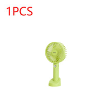 Load image into Gallery viewer, USB Mini Fan 1000/1200mAh Bracket Base 3 Speed Adjustment Small Desktop Air Cooler Portable Cooling