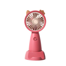 Lade das Bild in den Galerie-Viewer, USB Mini Handheld Fan Outdoor Mini Creative Desktop Office Mute Charging Portable Handheld Fan