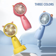 Lade das Bild in den Galerie-Viewer, USB Mini Handheld Fan Outdoor Mini Creative Desktop Office Mute Charging Portable Handheld Fan