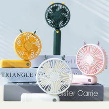 Load image into Gallery viewer, USB Mini Handheld Fan Outdoor Mini Creative Desktop Office Mute Charging Portable Handheld Foldable