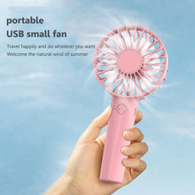 Lade das Bild in den Galerie-Viewer, USB Mini Handheld Fan Wind Power Convenient And Ultra-quiet Fan High Quality Portable Student Office