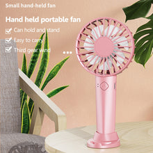 Lade das Bild in den Galerie-Viewer, USB Mini Handheld Fan Wind Power Convenient And Ultra-quiet Fan High Quality Portable Student Office