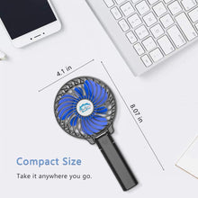 Load image into Gallery viewer, USB Powered Rechargeable Battery Operated Handheld Mini Fan Portable Small Hand Foldable Cooling Fan
