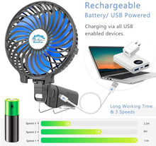 Load image into Gallery viewer, USB Powered Rechargeable Battery Operated Handheld Mini Fan Portable Small Hand Foldable Cooling Fan