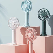 Lade das Bild in den Galerie-Viewer, USB Rechargeable Mini Fan Portable Hand Fan Outdoor Air Cooler Table Fan Office Mute Charging Handhe