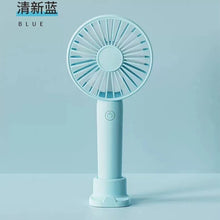 Lade das Bild in den Galerie-Viewer, USB Rechargeable Mini Fan Portable Hand Fan Outdoor Air Cooler Table Fan Office Mute Charging Handhe