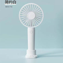 Lade das Bild in den Galerie-Viewer, USB Rechargeable Mini Fan Portable Hand Fan Outdoor Air Cooler Table Fan Office Mute Charging Handhe