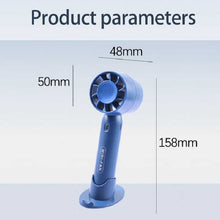 Lade das Bild in den Galerie-Viewer, USB Rechargeable Portable Mini Desktop Handheld Air Cooling Fan With Mobile Phone Holder Three Wind
