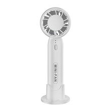 Lade das Bild in den Galerie-Viewer, USB Rechargeable Portable Mini Desktop Handheld Air Cooling Fan With Mobile Phone Holder Three Wind