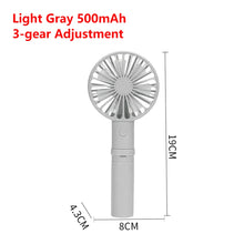 Lade das Bild in den Galerie-Viewer, Usb Mini Wind Power Handheld Fan3 Speed Adjustment Convenient And Ultra-quiet High Quality Summer Co