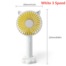 Lade das Bild in den Galerie-Viewer, Usb Mini Wind Power Handheld Fan3 Speed Adjustment Convenient And Ultra-quiet High Quality Summer Co