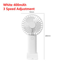 Lade das Bild in den Galerie-Viewer, Usb Mini Wind Power Handheld Fan3 Speed Adjustment Convenient And Ultra-quiet High Quality Summer Co
