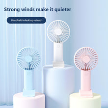Lade das Bild in den Galerie-Viewer, Usb Mini Wind Power Handheld Fan3 Speed Adjustment Convenient And Ultra-quiet High Quality Summer Co