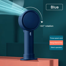 Lade das Bild in den Galerie-Viewer, XIAOMI 2023 Mini Fan Handheld Desktop 1200mAh Portable Chargeable Ventilator 3-gear Wind Adjustable