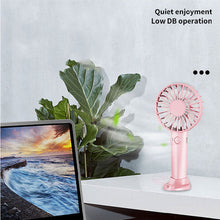 Load image into Gallery viewer, Xioami USB Mini Strong Wind Handheld Fan Portable and Quiet Rechargeable Hand Fan for Student Office