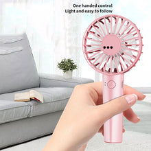 Load image into Gallery viewer, Xioami USB Mini Strong Wind Handheld Fan Portable and Quiet Rechargeable Hand Fan for Student Office