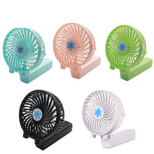 Load image into Gallery viewer, Mini Portable Handheld Fan USB Charging Foldable 3 Speed Adjustable Outdoor Portable Air Conditioner