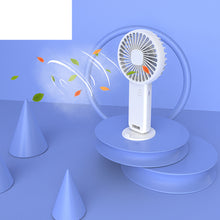 Load image into Gallery viewer, Handheld Fan USB Rechargeable Mini Fan Portable Air Cooler Desktop Fan Silent Phone Stand