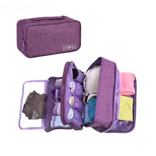 Lade das Bild in den Galerie-Viewer, Multifunctional Travel Organizer Bag Women Underwear Bra Finishing Storage Bag Ladies High Capacity Waterproof Packing Cubes