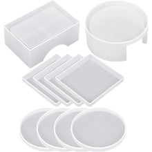 Lade das Bild in den Galerie-Viewer, 1Set Cup Mat Coaster Casting Mold DIY Resin Epoxy Mold Coaster Holder Making Mold