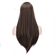 Lade das Bild in den Galerie-Viewer, Women Wig Black Fashion High-Temperature Fiber Black Headgear W424