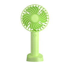 Load image into Gallery viewer, 3.7V Handheld Mini Fan Portable Usb Rechargeable 1200mah Battery Electric Air Cooler With Mobile Phone Holder