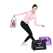 Lade das Bild in den Galerie-Viewer, Bright Leather Square Travel Bag Dance Training Luggage Sports Gym Bag