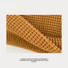 Load image into Gallery viewer, Warm Winter Knit Beanie Hats Japanese Style Simple Plaid Men's and Women's Cold Pullover Unisex