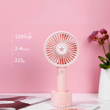 Lade das Bild in den Galerie-Viewer, 2021 New Lucky Star Aromatherapy USB Small Handheld Fan Mobile Phone Holder Desktop Charging
