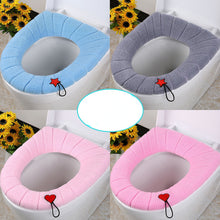 Load image into Gallery viewer, 3pcs Toilet Seat Cover Pads Portable Winter Thicker Washable