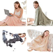 Load image into Gallery viewer, 100 * 150cm Cute Cartoon Embroidery Pattern Flannel Air Conditioning Blanket Office Nap Blanket