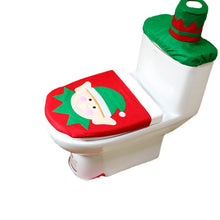 Load image into Gallery viewer, 3pcs Toilet Seat Cover Pads Christmas Decoration Creative Layout Dress up Three-Piece Decorations