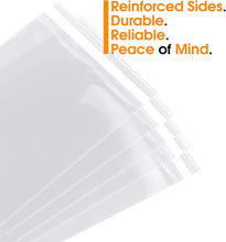 Load image into Gallery viewer, 100 Pack Poly Transparent Bag Opp Self Adhesive Plastic Bag for T Shirt, Clothes Packaging Clear Storage Bag
