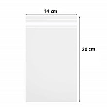 Load image into Gallery viewer, 100 Pack Poly Transparent Bag Opp Self Adhesive Plastic Bag for T Shirt, Clothes Packaging Clear Storage Bag