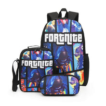 Lade das Bild in den Galerie-Viewer, Backpack Large Capacity Three-Piece Set High School and College Student Schoolbag Travel Bag