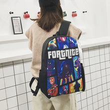 Lade das Bild in den Galerie-Viewer, Backpack Large Capacity Three-Piece Set High School and College Student Schoolbag Travel Bag