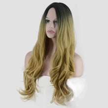 Load image into Gallery viewer, Women Wig Gradient Medium and Large Wave Long Curly Hair Head Cover W290