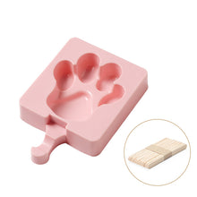 Load image into Gallery viewer, 2PC Silicone Mold Homemade by Hand Ice Cream Silica Gel Ice Mold DIY Ice-Cream Mould