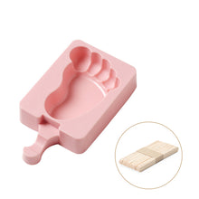 Load image into Gallery viewer, 2PC Silicone Mold Homemade by Hand Ice Cream Silica Gel Ice Mold DIY Ice-Cream Mould