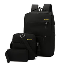 Load image into Gallery viewer, Backpack New Casual Men's Three-Piece Outdoor Travel Computer Female Junior High School Student Schoolbag