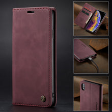 Load image into Gallery viewer, Magnetic Leather Phone Case for iPhone 13