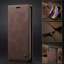 Load image into Gallery viewer, Magnetic Leather Phone Case for iPhone 13