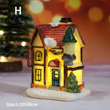 Lade das Bild in den Galerie-Viewer, 2pcs Mini Merry Christmas Decor Christmas Ornamnet Christmas Resin House