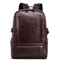 Load image into Gallery viewer, Backpack Customized New Product Casual Pu Men's Fashion Simple Outdoor Travel Large Capacity Computer Bag