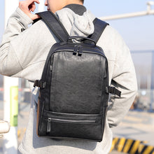 Load image into Gallery viewer, Backpack Customized New Product Casual Pu Men's Fashion Simple Outdoor Travel Large Capacity Computer Bag