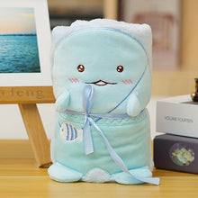 Lade das Bild in den Galerie-Viewer, Cute 3D Cartoon Animal Flannel Blanket Children's Blankets Nap Blanket
